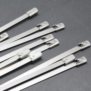 ربطة عنق معدنية مغلفة بالخدمة الشاقة SS304/من الفولاذ المقاوم للصدأ بسحاب ذاتي القفل - Product Image 4