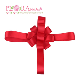 Caja de regalo embalaje accesorios pre-atado satén rojo flor <span class=keywords><strong>arquea</strong></span> con cinta elástica - Product Image 3