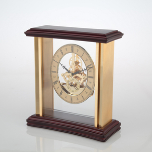 Bộ Đồng Hồ Để Bàn Kim Loại K3048G, Vỏ Đồng Thau Nguyên Khối - Product Image 2