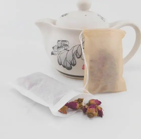 Petits sacs en papier filtre vides de bonne qualité, sachets de thé, emballage pour sachets de café