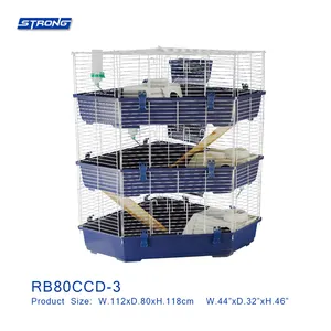 Triple Medium Rabbit Cage RB80CCD-3