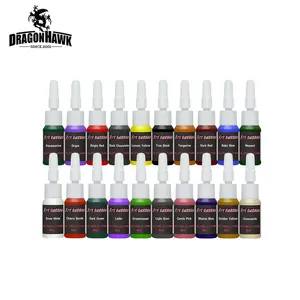 Encre de tatouage, 20 pigments, Art corporel, 10 ml