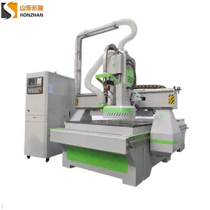 Shandong Honzhan Affordable 1300*2500mm 9KW spindle ATC cnc router with Germany SIEMENS control system