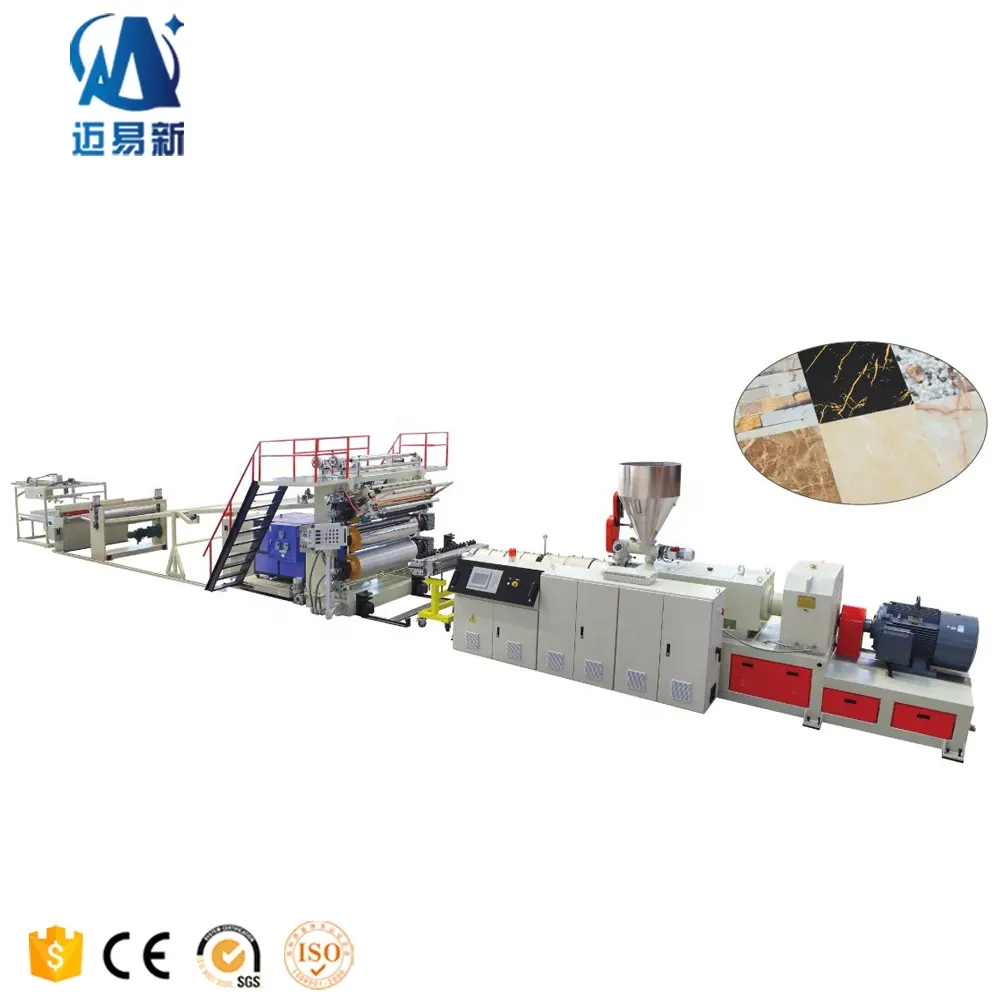 Machine de fabrication de panneaux de marbre artificiel en PVC