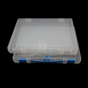 Boîte transparente en plastique, boîte de rangement, usage scolaire, format B4, pour dossiers de bureau, papeterie, vente en gros, 1 pièce