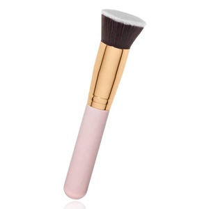 <span class=keywords><strong>Pinceau</strong></span> de maquillage <span class=keywords><strong>kabuki</strong></span> pour le visage, blanc chaud, rose, personnalisé, fond de teint unique - Product Image 5
