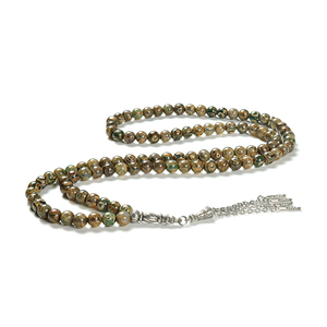 YS212 99ลูกปัดหินธรรมชาติ Tasbih Aksesuar Erkek Tesbih สำหรับชาย