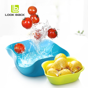 Ciotola Doppia Moderna Senza BPA per Pistacchi, Arachidi, Edamame, <span class=keywords><strong>Ciliegie</strong></span>, Frutta Secca, Caramelle, Snack, Piatti e Ciotole in Plastica - Product Image 2