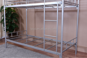 Frame Tweepersoonsbed College Dorm Hotel Slaapzaal Kids Stapelbedden Tweepersoons Platform <span class=keywords><strong>Bed</strong></span> Frame Ontwerp - Product Image 3