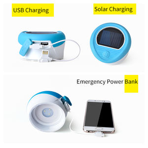 Multi-funzionale Manico Tritan Bottiglia di Acqua HA CONDOTTO LA Lanterna di Campeggio Solare con Banca di Potere - Product Image 6