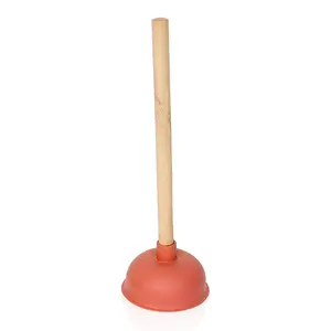 High quality custom bathroom products wood handle toilet plunger