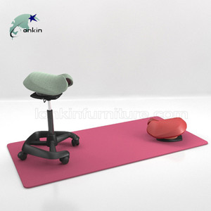 <strong>Height</strong> <strong>Adjustable</strong> Saddle Desk Chair With Fitness and YOGA <strong>Stool</strong> - Product Image 3