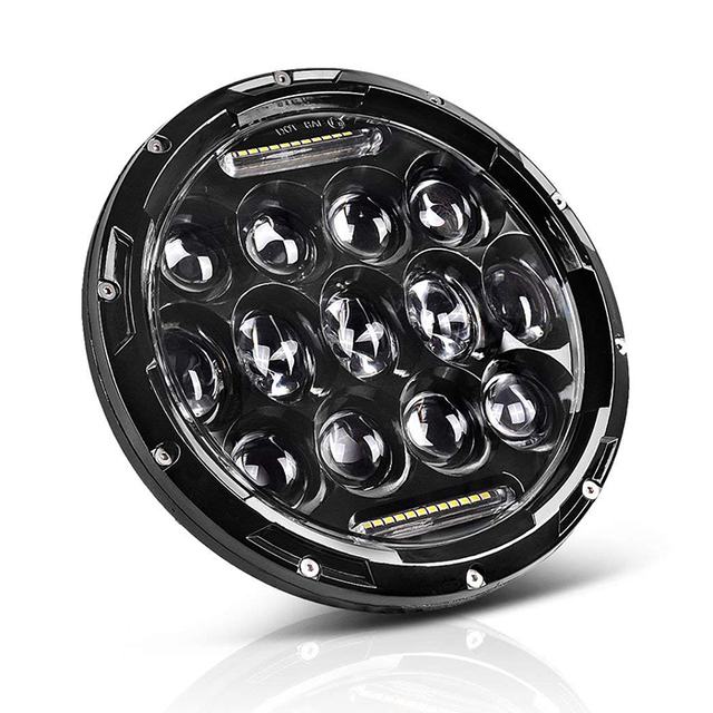 75W Motorbike Headlight 7" DRL LED Motorcycle Headlight Hi/lo Beam Led Projector Headlight for Motorcycle