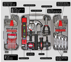 Bộ Dụng Cụ Cầm Tay Điều Hòa Bằng Nhựa, Dụng Cụ Cơ Khí Đa Năng Gấp Gọn - Product Image 4