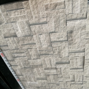 Dividido cara terminado chino gris grano de madera azulejos de mosaico de mármol - Product Image 6