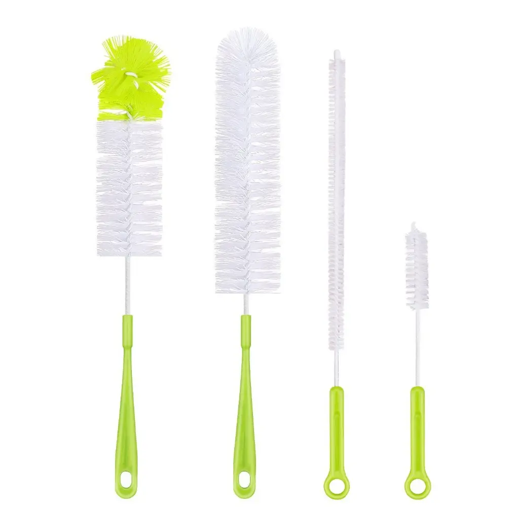 Ensemble de brosses en plastique pour le nettoyage des bouteilles, nettoyeur de bouteilles pour le lavage de la bière, du vin et des bouteilles à col étroit