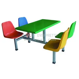 Kfc椅子とテーブルファーストフードレストランデザイン/グラスファイバーテーブルとファーストフードレストラン家具用チェア