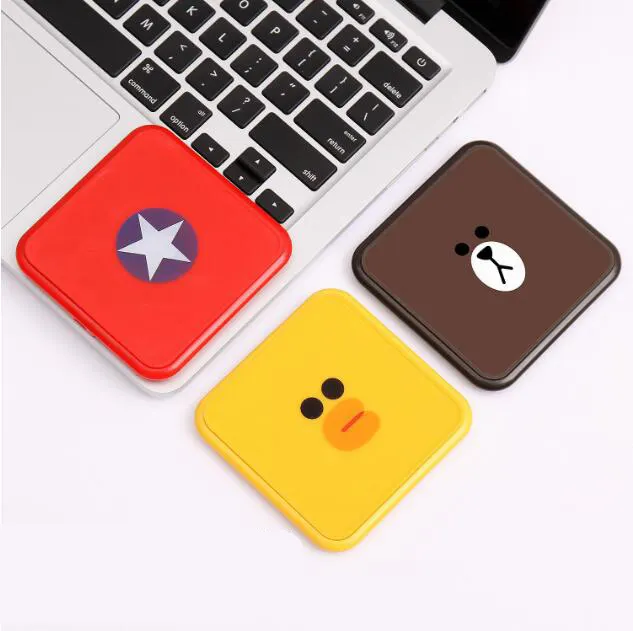 QI wireless charger pad cute cartoon mobile phone charger for Samsung Galaxy S8 S6 edge Note 5 QI for iPhone 8 for iPhone X