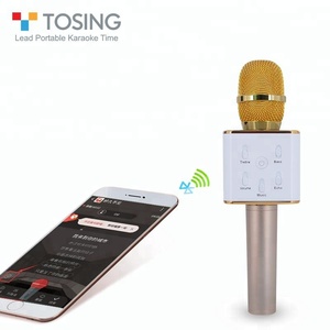 <span class=keywords><strong>Cantar</strong></span> Tuxun Q7 Original Bluetooth inalámbrico BT micrófono para <span class=keywords><strong>Karaoke</strong></span> KTV reproductor de música estéreo para IOS/Android - Product Image 2