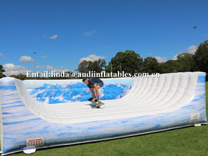 Snowboard meccanico a tema neve <span class=keywords><strong>Halfpipe</strong></span> gioco di surf gonfiabile per bambini adulti - Product Image 3