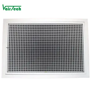 HVAC ventilation aluminum door hinged removable eggcrate air grille with G3 filter