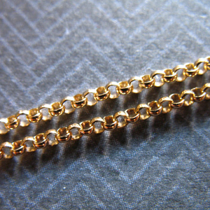 Rolo catene ai piedi, 1,5 millimetri oro 14k riempito rolo, rinfusa catena wt-bc029 incompiuto - Product Image 1