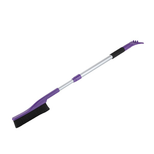 Cepillo de nieve telescópico para coche, escurridor de hielo con mango largo extensible - Product Image 1