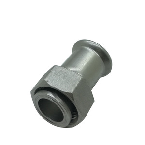 Perfil de acero inoxidable 304 S <span class=keywords><strong>Suave</strong></span> Adaptador de tuerca de unión Adaptador de prensa de acoplamiento - Product Image 2