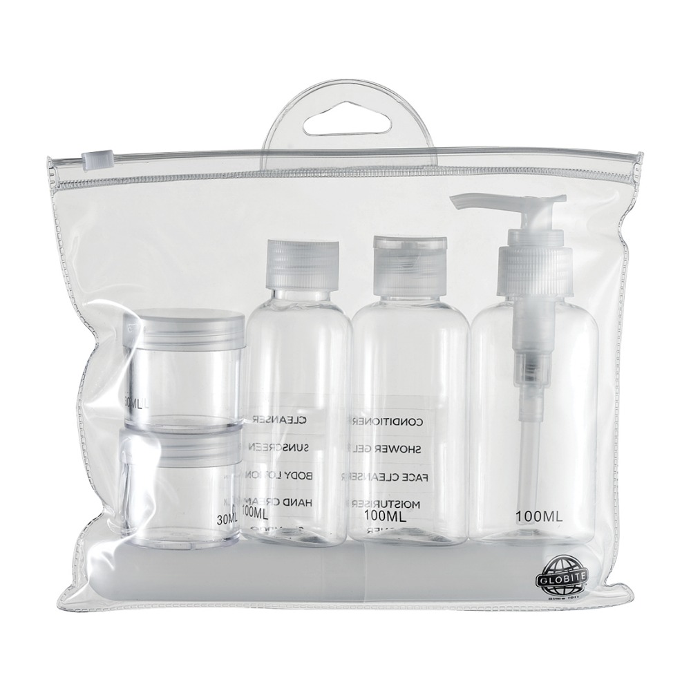 Дорожная маленькая подвесная сумка для стирки, футляр для туалетных принадлежностей с 4 многоразовыми бутылками