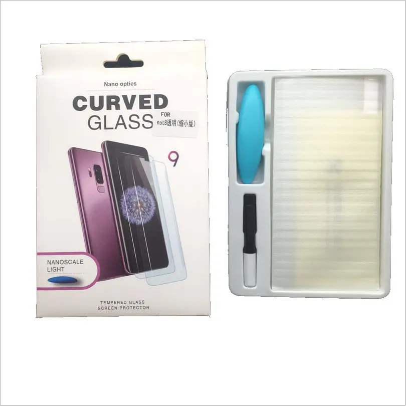 T001 YTIFOU Liquid Curved UV Tempered Glass Nano For Samsung s20 ultra S10 S10 lite plus Note 8 9 10 Liquid Screen Protector