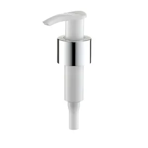24Mm 28Mm Handdesinfecterend Lotion Shampoo Pomp Aluminium Zilver Sluiting Dispenser Pomp
