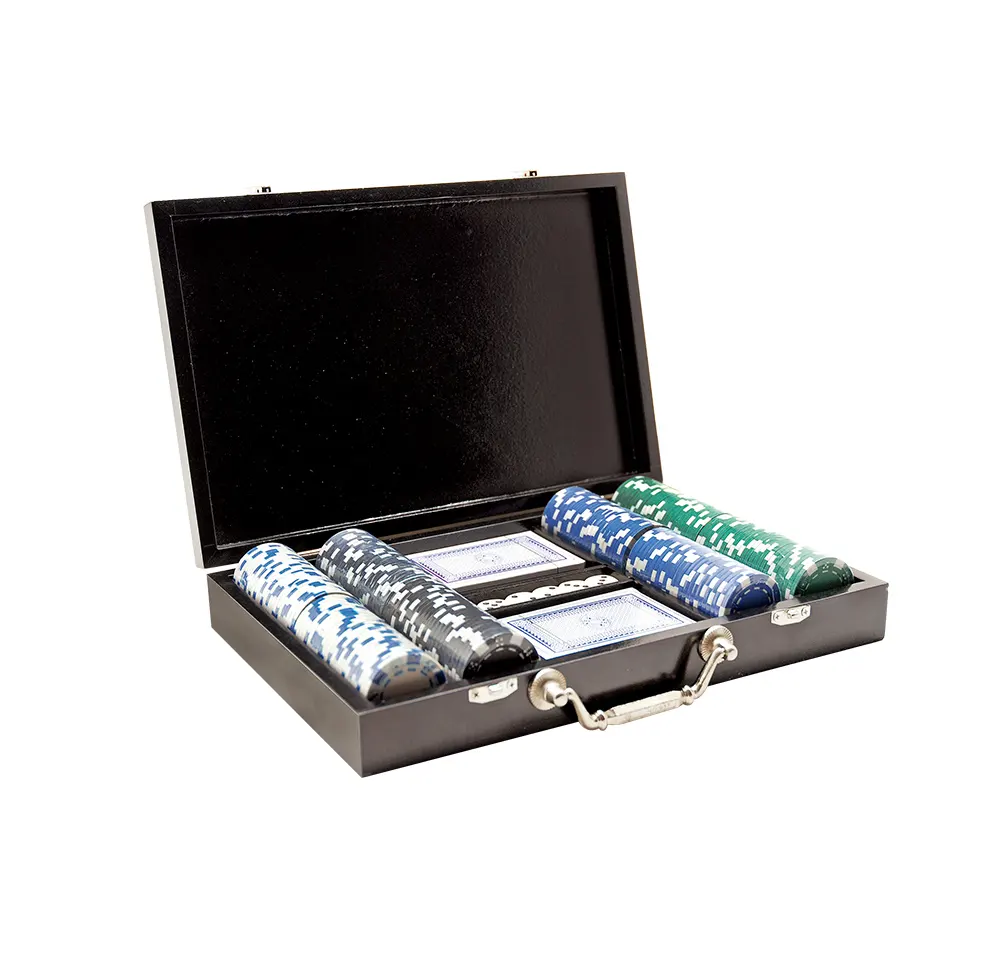 2 in1 dadi poker chip set, di chip box ,ganbling prodotti