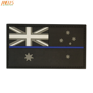 Patch in PVC Gommato 3D con Bandiera Australiana Personalizzata, con Gancio e Anello per Giacche - Marca AWELLS - Product Image 2