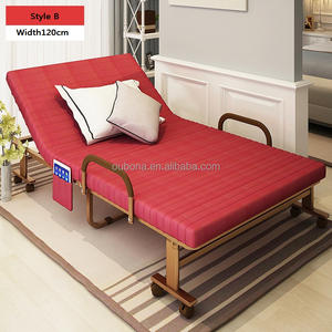 Складная Гостевая кровать с металлической рамой и губчатым матрасом 7 цветов - Product Image 3