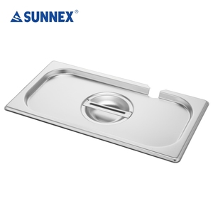 Contenedores de comida Gastronorm rectangulares de acero inoxidable de alta calidad 1/2 325x265mm Apto para lavavajillas antiinterferencias para restaurante - Product Image 5