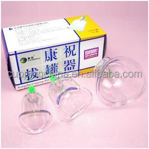 <span class=keywords><strong>Kangzhu</strong></span> Curvo tradicional Chinesa Vacuum Cupping Set Para Joint 3 Copos cupping set - Product Image 6