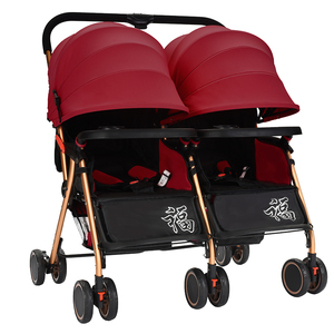 China nueva plegable ligero cochecito doble para la venta barato correr la silla de paseo doble para gemelos recién nacidos - Product Image 3