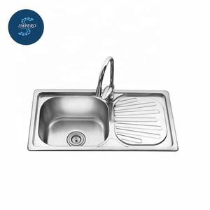 Haute qualité en acier inoxydable simple bol évier de cuisine avec plateau - Product Image 1