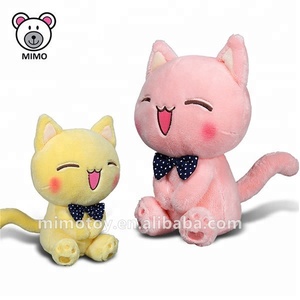 Peluche <span class=keywords><strong>chat</strong></span> mignonne et douce, personnalisable avec logo de marque (OEM), vente en gros, pas cher, dessin animé amusant, jouet en peluche réaliste pour enfants - Product Image 3