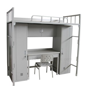 Meuble de chambre à coucher, <span class=keywords><strong>lit</strong></span> double, design en acier, <span class=keywords><strong>avec</strong></span> <span class=keywords><strong>bureau</strong></span>, nouveau, 2021 - Product Image 2