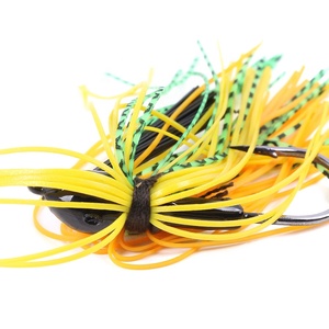 Leurre de <span class=keywords><strong>pêche</strong></span> en caoutchouc 10g, spinnerbait avec jupe, jig de <span class=keywords><strong>pêche</strong></span> en caoutchouc - Product Image 6
