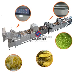 New Condition automatic preserved vegetable kimchi cutter washing processing production line/pickle manufacturing machines