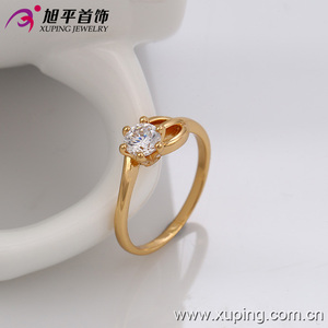 13421 Xuping 18K color oro espléndido anillo de <span class=keywords><strong>compromiso</strong></span> con <span class=keywords><strong>solitario</strong></span> para mujeres - Product Image 3