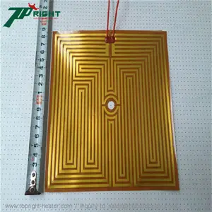 3d printer heated bed 200x200mm 12v 130w,polyimide film printer heater, 12v polyimide film flexible heaters