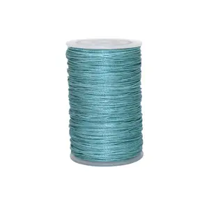 light blue 0.45mm 0.55mm 0.65mm 100% polyester bondi waxed sewing thread for leather hand sewing