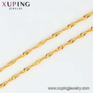 44692 xuping Schmuck 24k goldene Halskette Dubai, Guangzhou Großhandel Mode Unisex Halskette - Product Image 2