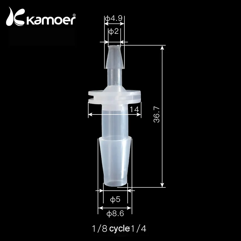 Соединительный адаптер для труб перистальтического насоса Kamoer, трубные фитинги 10 шт. в упаковке, трубный соединитель