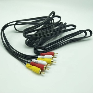 Personnalisé CD DVD Récepteur Stéréo cordon câble AV mâle 3 rallonge <span class=keywords><strong>RCA</strong></span> câble audio vidéo - Product Image 6