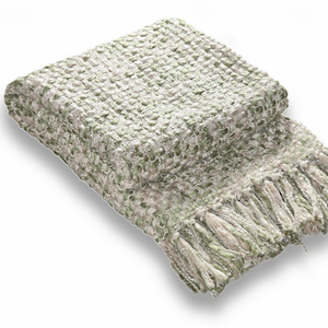 Ruang Dicelup Akrilik, Selimut Chunky Berumbai Boucle, 100% Anyaman Selimut Akrilik - Product Image 1
