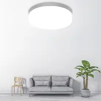 Plafonnier LED carré/rond de bonne qualité, 18/24/36/48w, noir mat, panneau, éclairage d'intérieur
